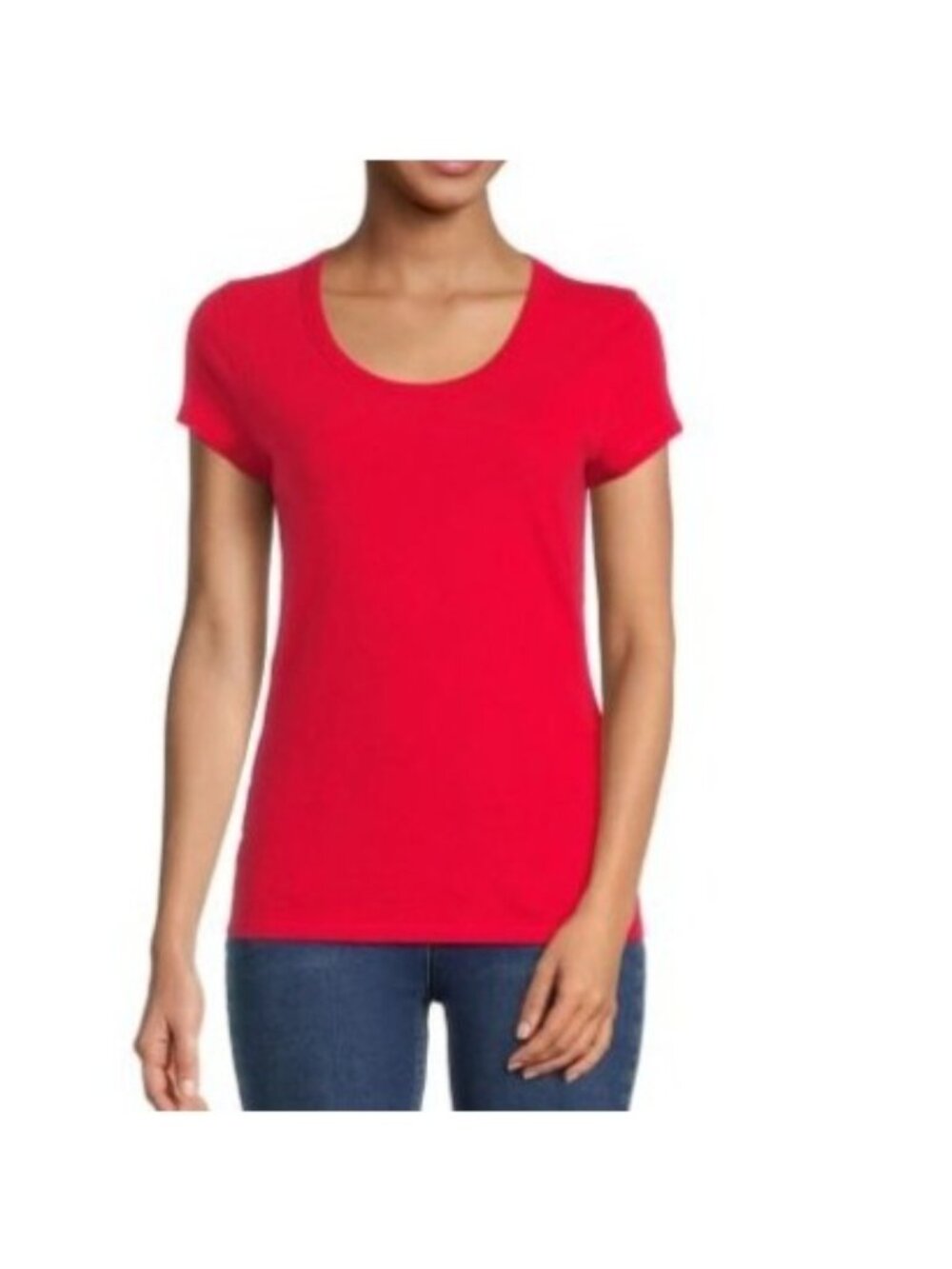 No Boundaries Scoop Tshirt Large Red New Casual Workout Summer